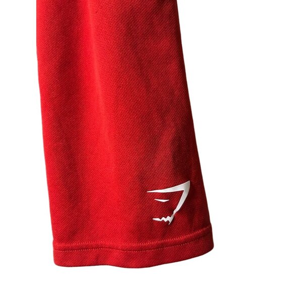 Gymshark Mens Red Elastic Waist Sports Shorts S - Picture 2 of 7